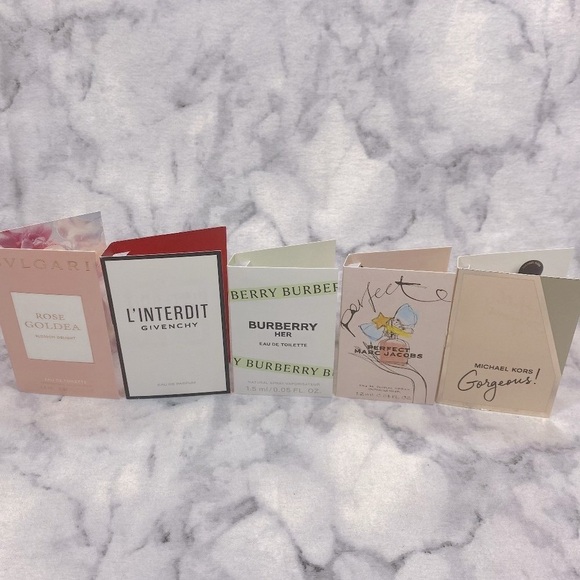 Bundle 5 Designer Samples - Bvlgari, Givenchy, Burberry, Marc Jacobs, MK - Picture 2 of 10